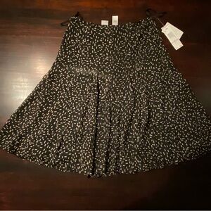 Jones New York Brown and Cream Skater Skirt, NWT